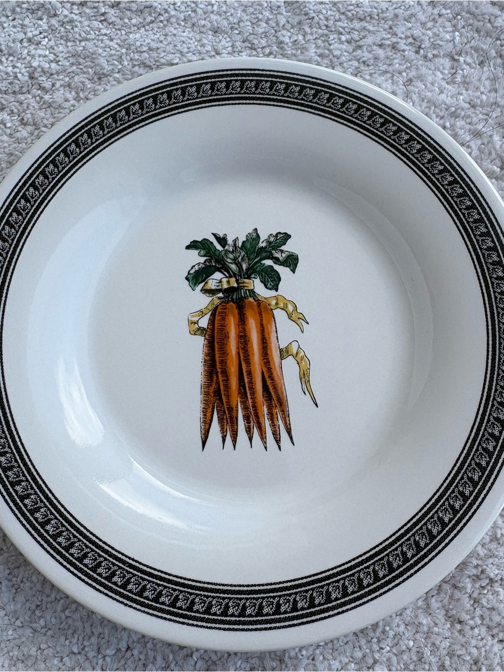 Pfaltzgraff Vintage Farmers Market Carrot Salad Plate - Super cute!